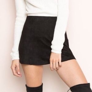 Brandy Melville Skirts - John Galt Suede Cara Skirt (Black) Brandy Melville Skirts - John Galt Suede Cara Skirt (Black)